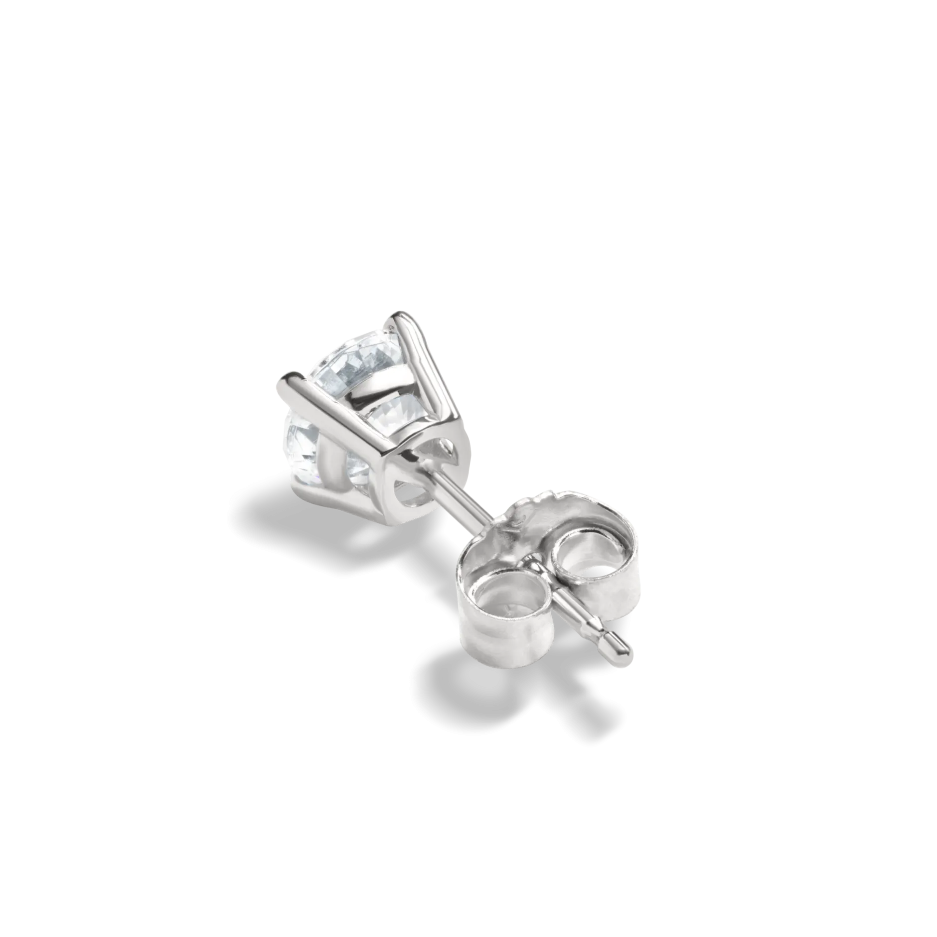 Best Shinola 1 Carat Round Diamond Studs White Gold