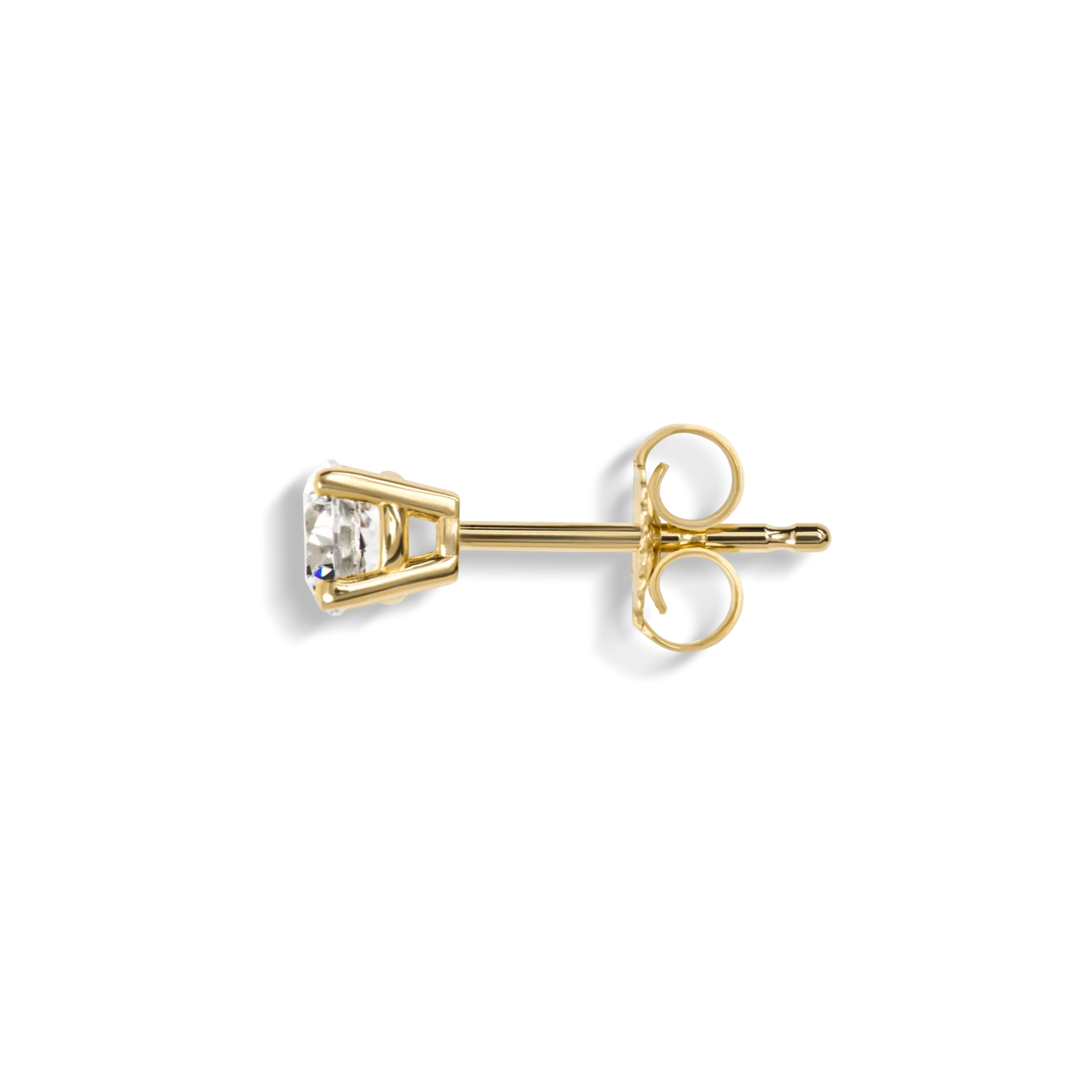 Clearance Shinola 1/2 Carat Round Diamond Studs Yellow Gold