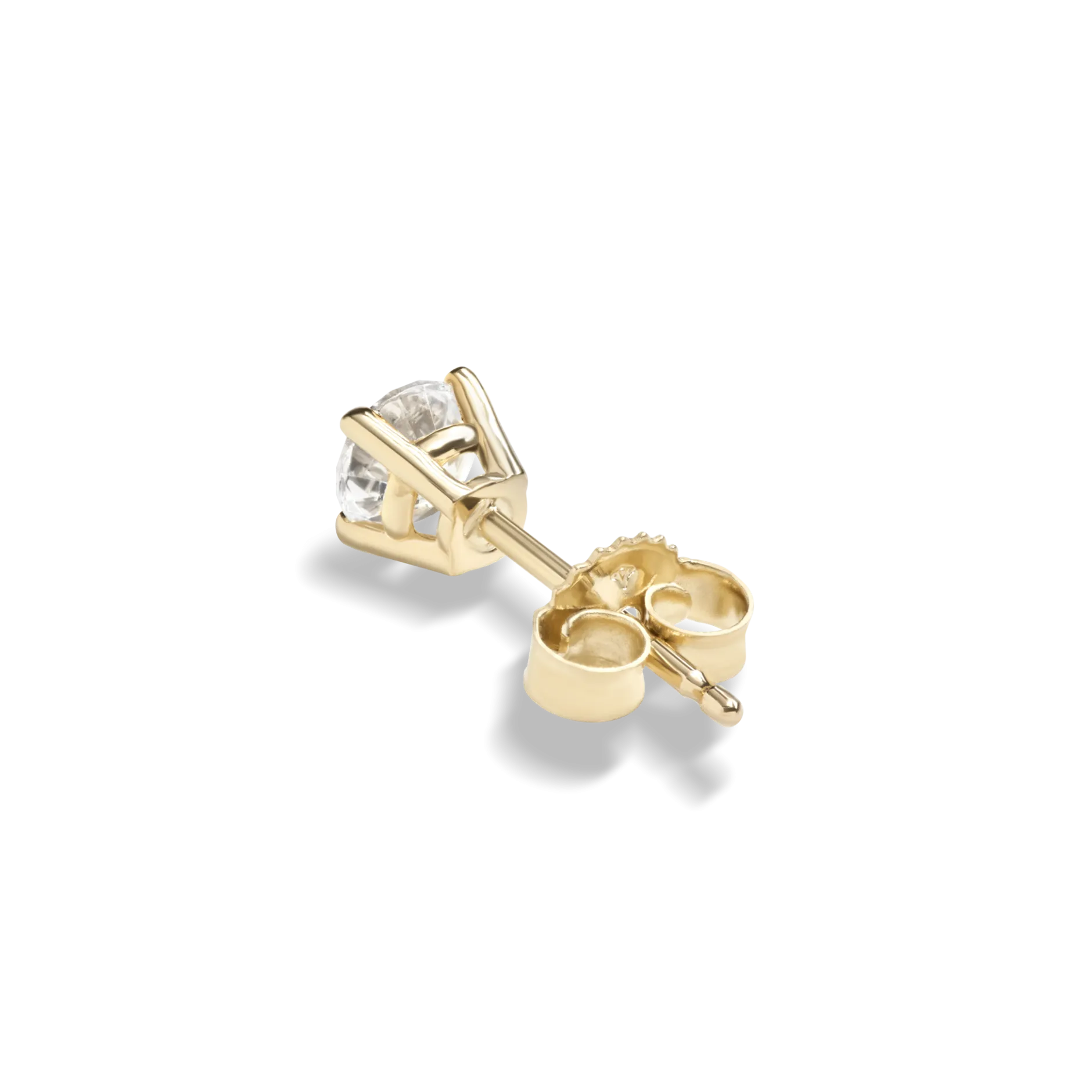 Clearance Shinola 1/2 Carat Round Diamond Studs Yellow Gold