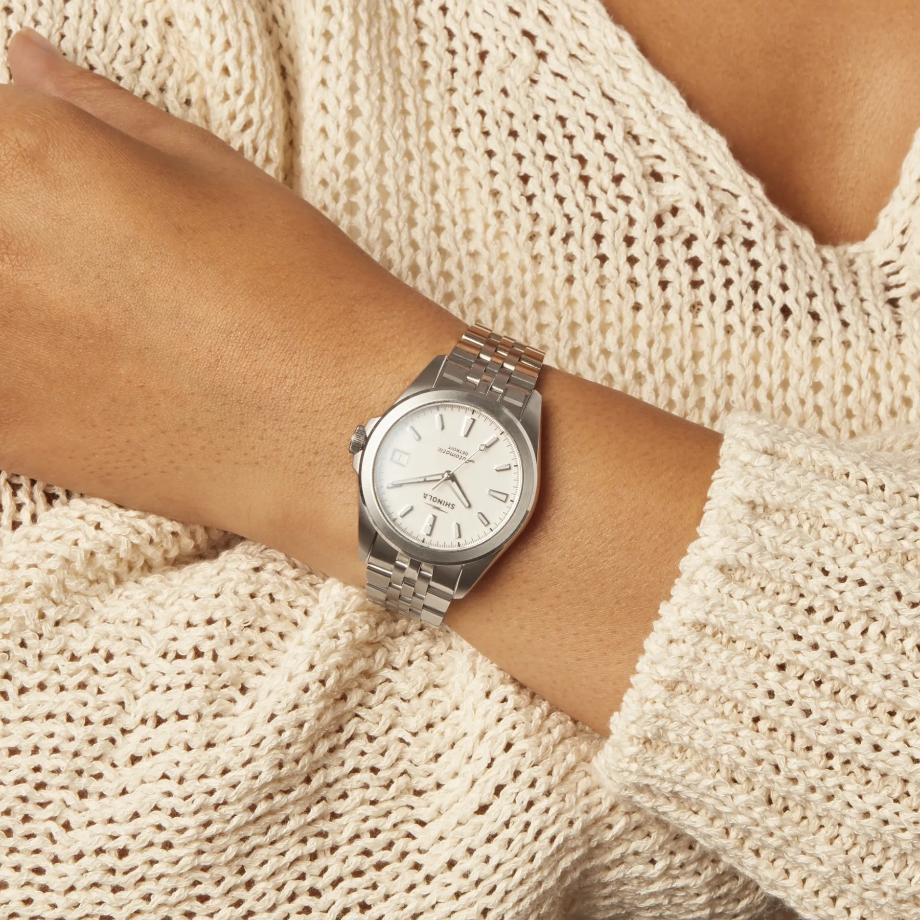 Clearance Shinola Circadian Monster Automatic Watch Alabaster