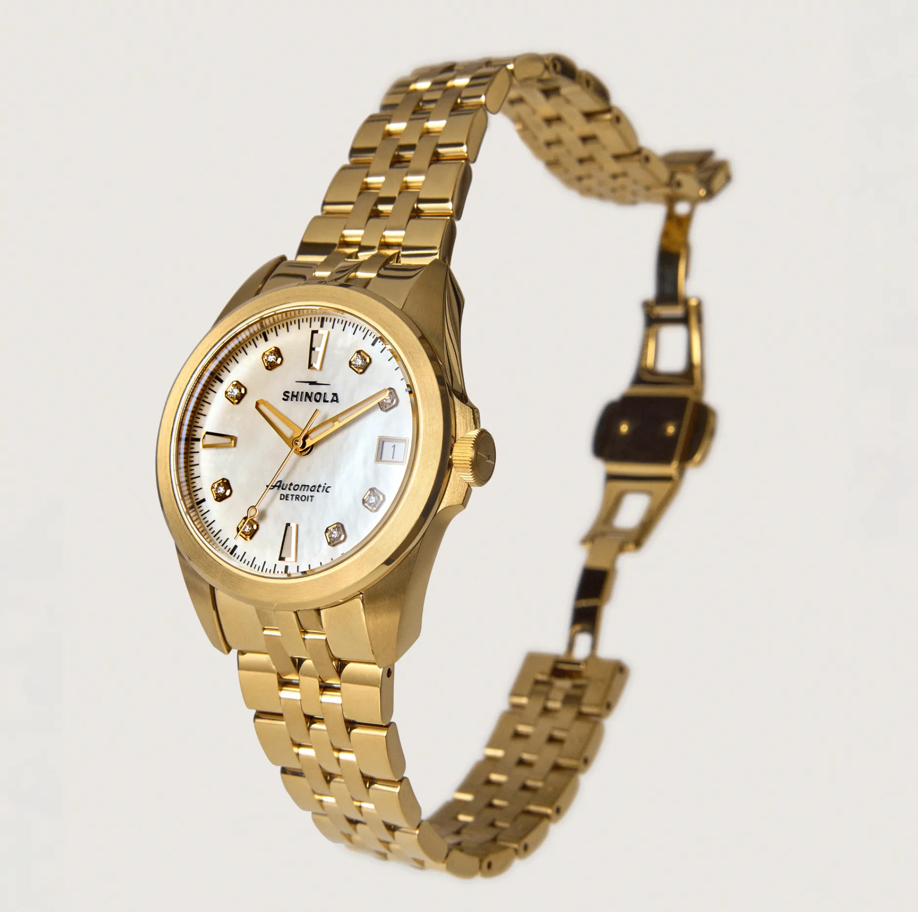 Outlet Shinola Circadian Monster Automatic Watch Diamond/Mother of Pearl