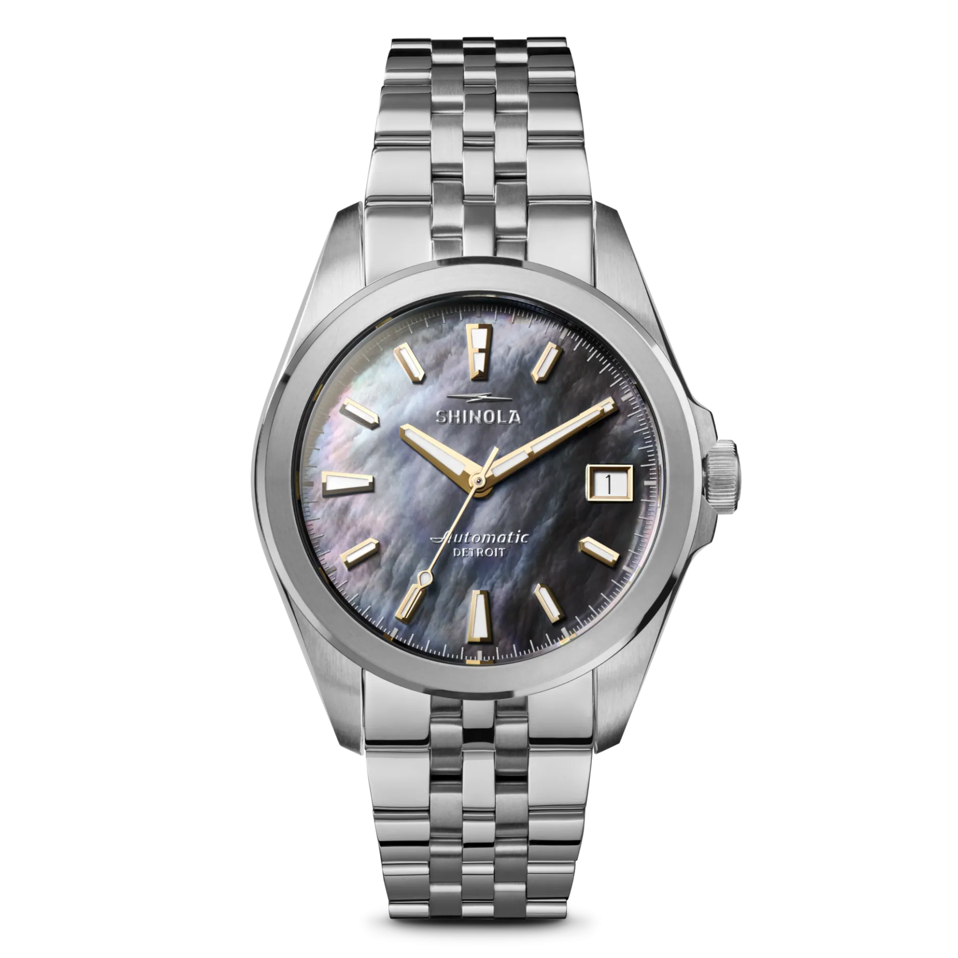 Hot Shinola Circadian Monster Automatic Watch Gray Mother of Pearl