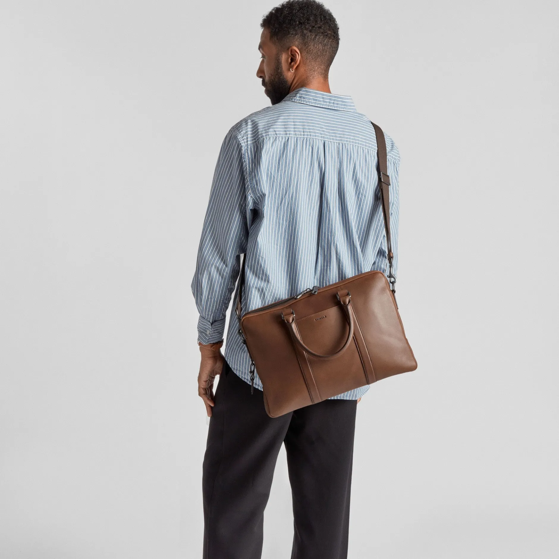 Sale Shinola Computer Briefcase Medium Brown