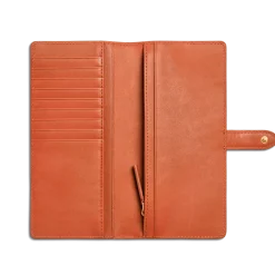 Outlet Shinola Continental Snap Wallet Rust
