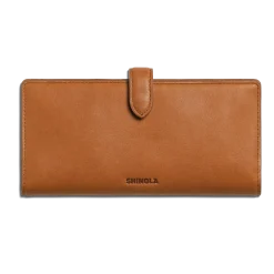 New Shinola Continental Snap Wallet Tan