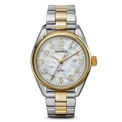 New Shinola Derby Watch White Mother of Pearl