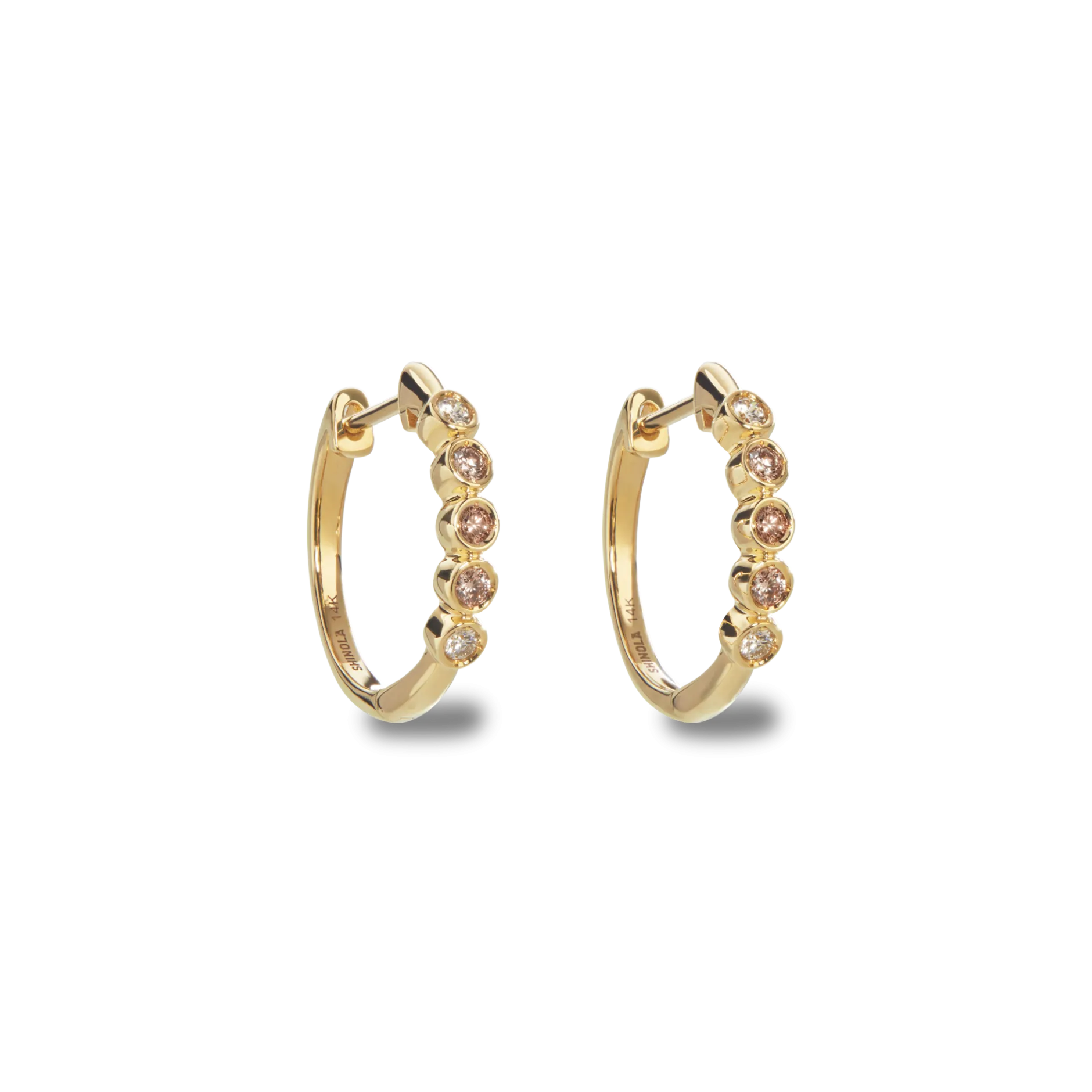 Online Shinola Desert Diamond Huggie Earrings OS