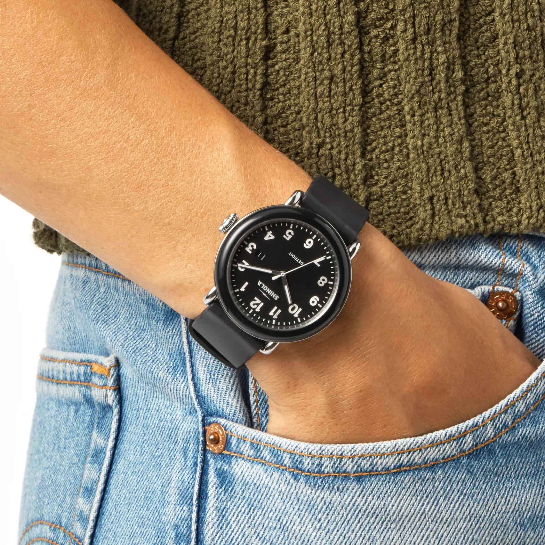 Outlet Shinola Detrola Watch Black
