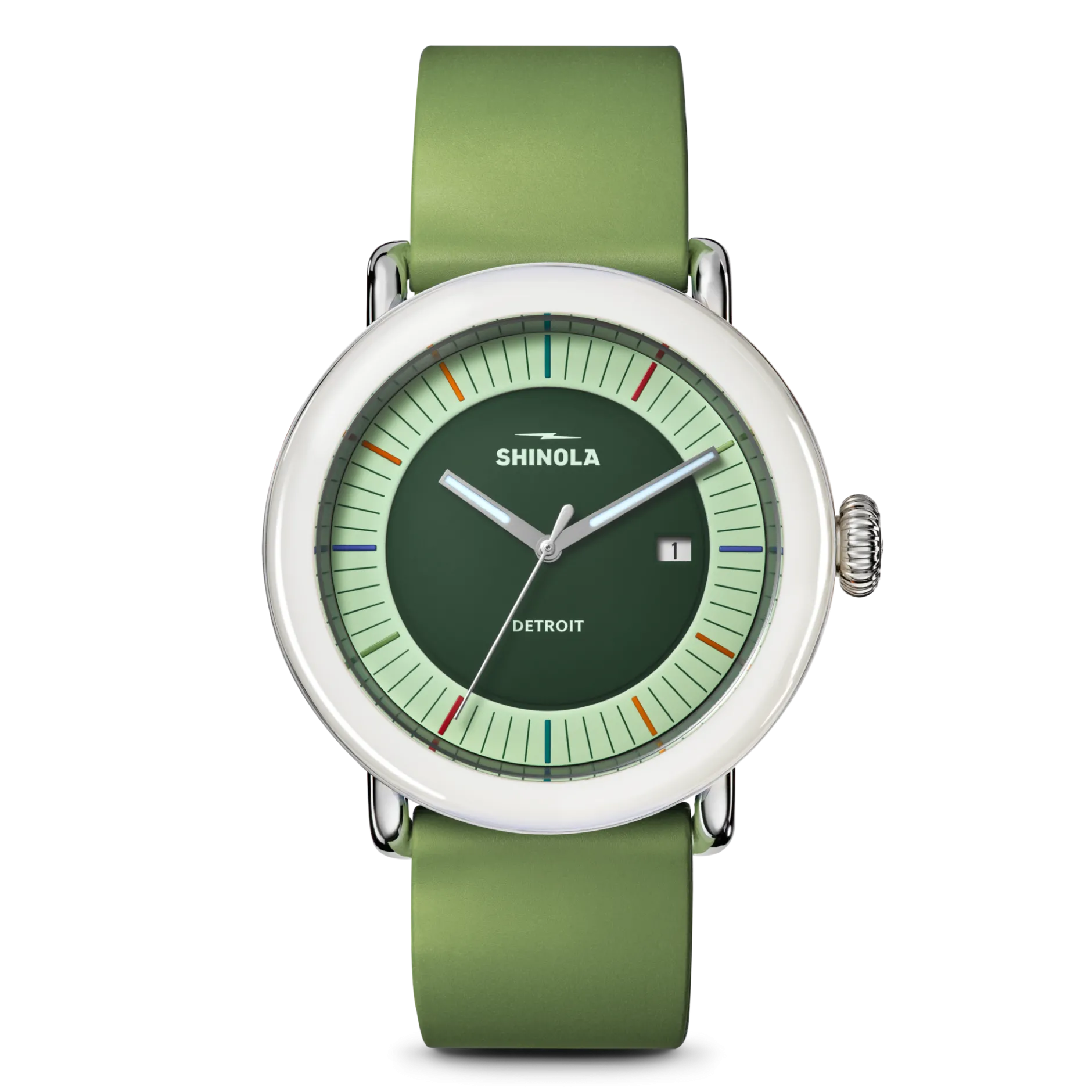 Shinola Detrola Watch Deep Olive