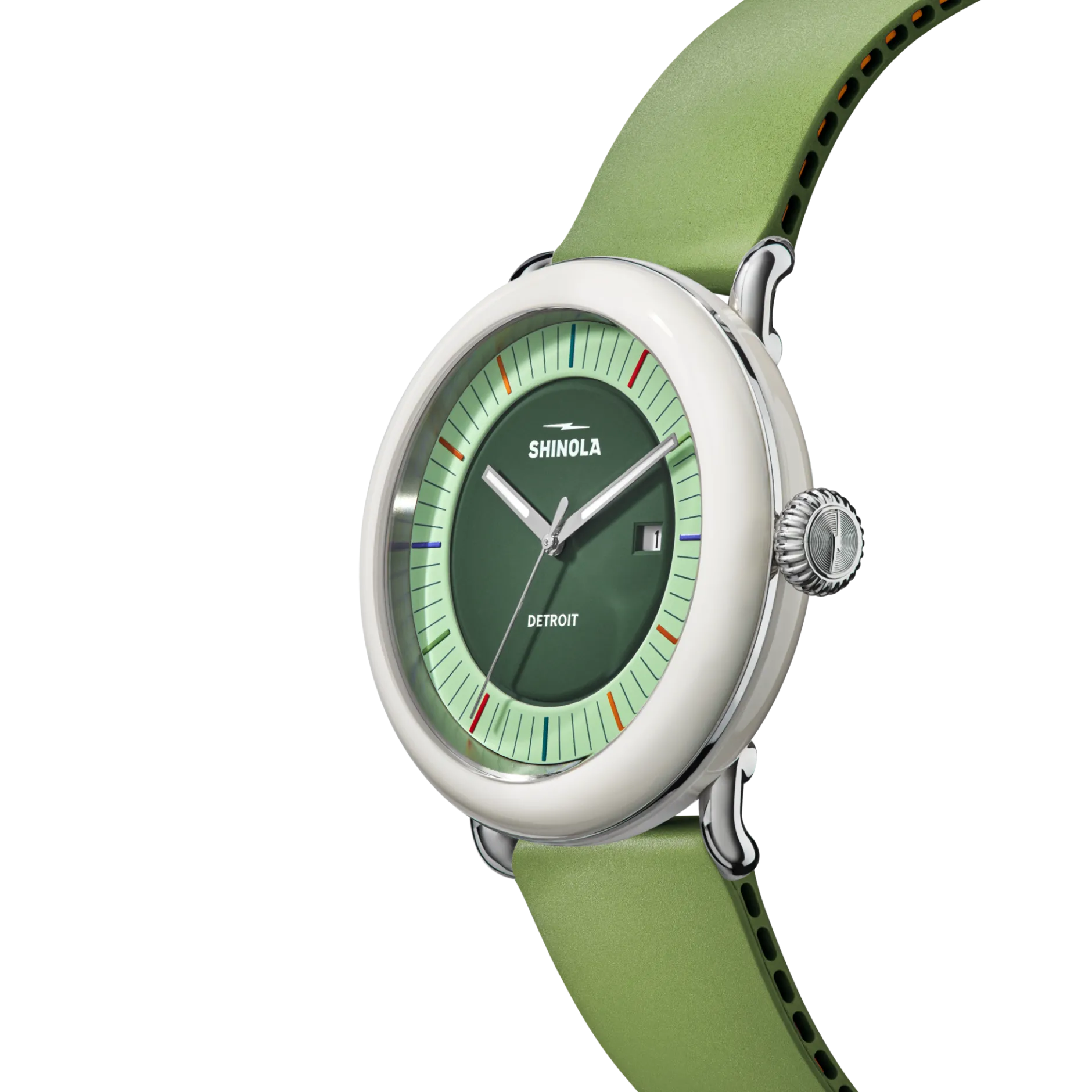 Shinola Detrola Watch Deep Olive