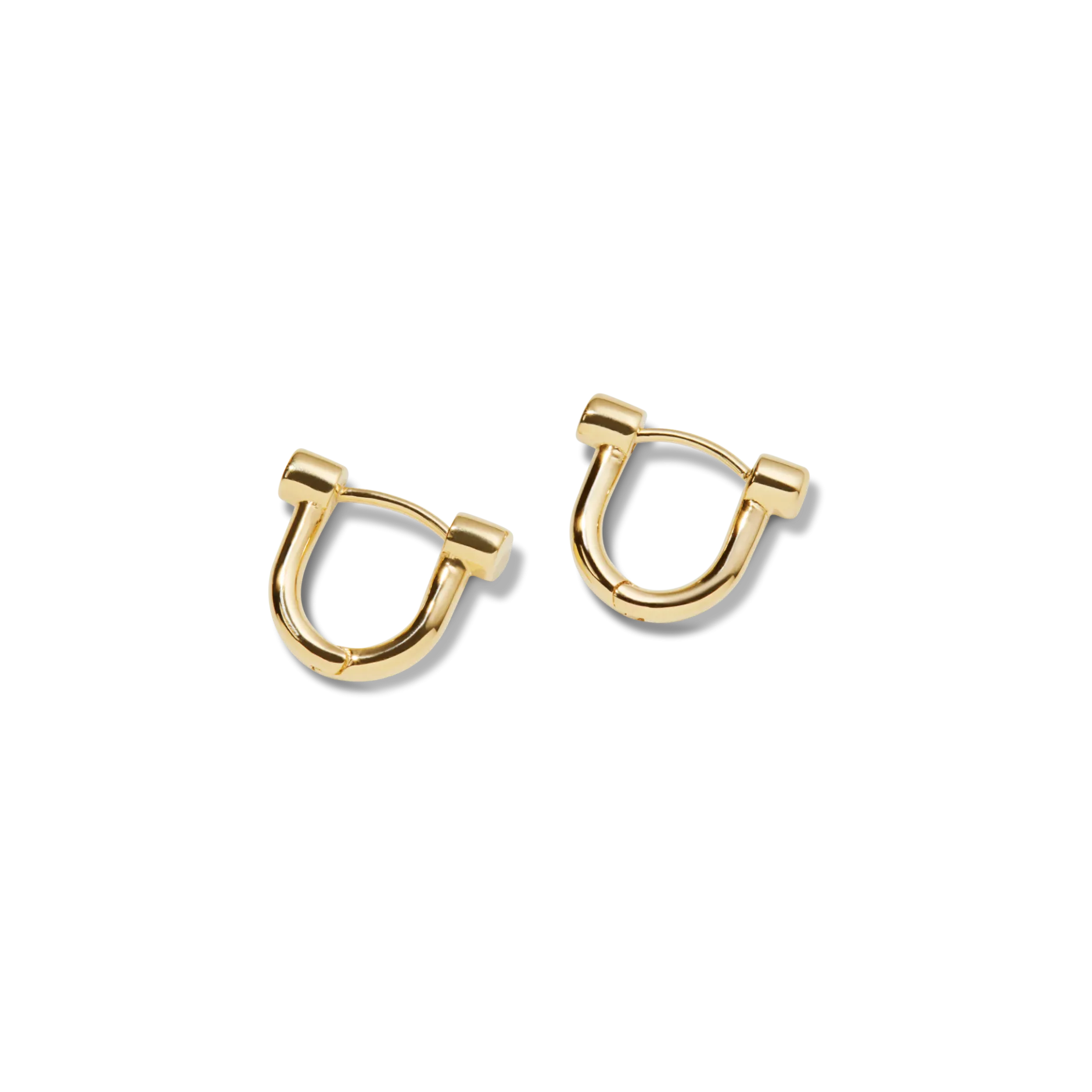Shinola Diamond Bike Lock Huggie Earrings