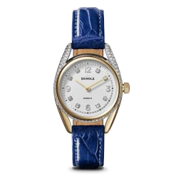 Hot Shinola Diamond Derby Watch Sapphire Alligator