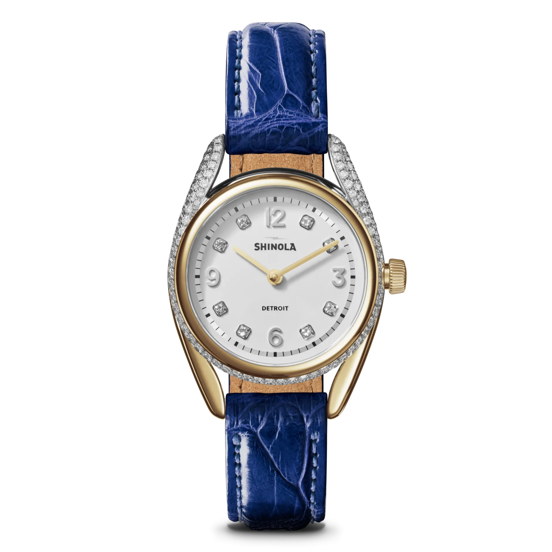 Hot Shinola Diamond Derby Watch Sapphire Alligator