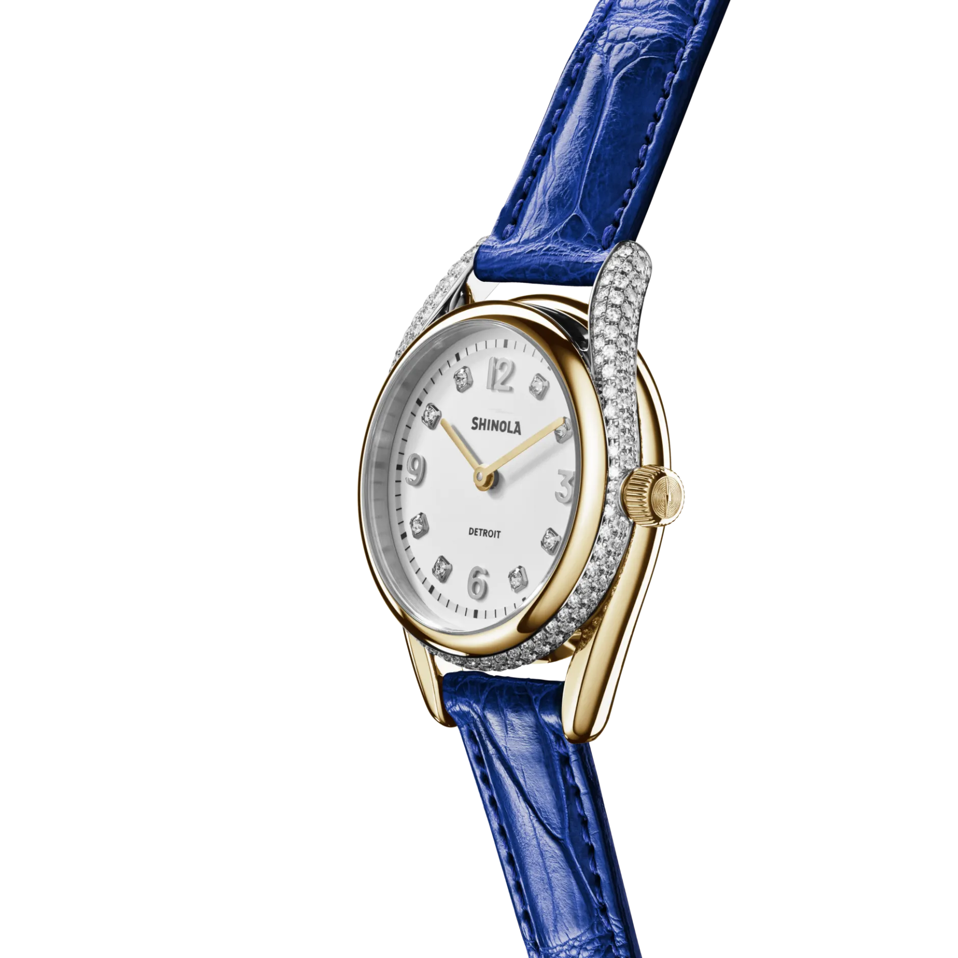 Hot Shinola Diamond Derby Watch Sapphire Alligator