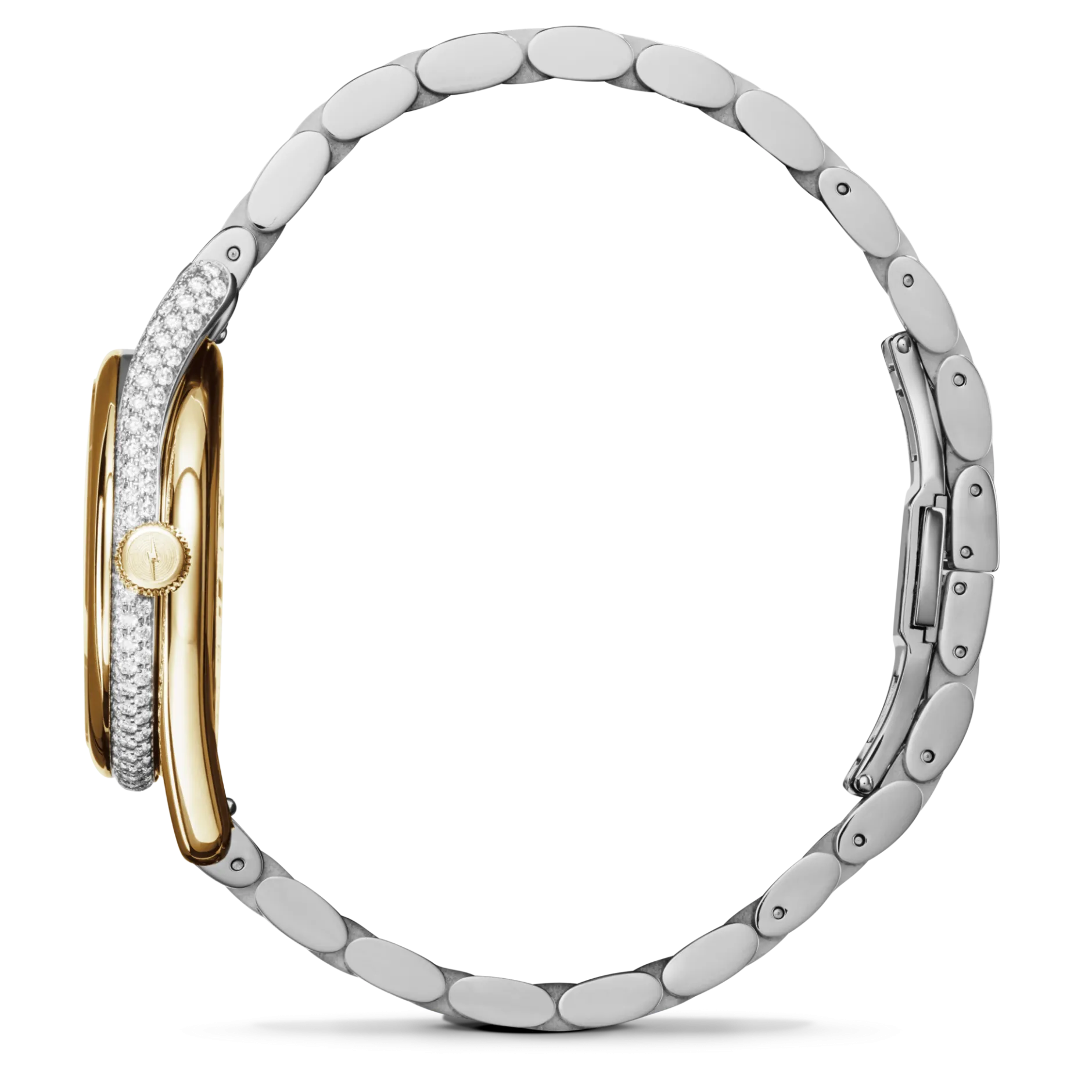 New Shinola Diamond Derby Watch Silver/Gold Bracelet