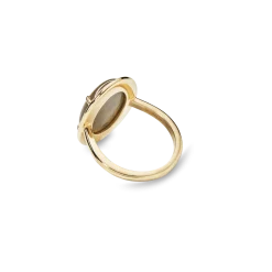Best Shinola Diamond Pave Oval Petoskey Ring