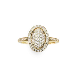 Clearance Shinola Diamond Pave Oval Ring
