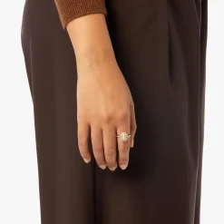 Clearance Shinola Diamond Pave Oval Ring