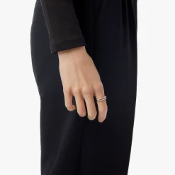 Sale Shinola Diamond Pave Rivet Double Row Ring