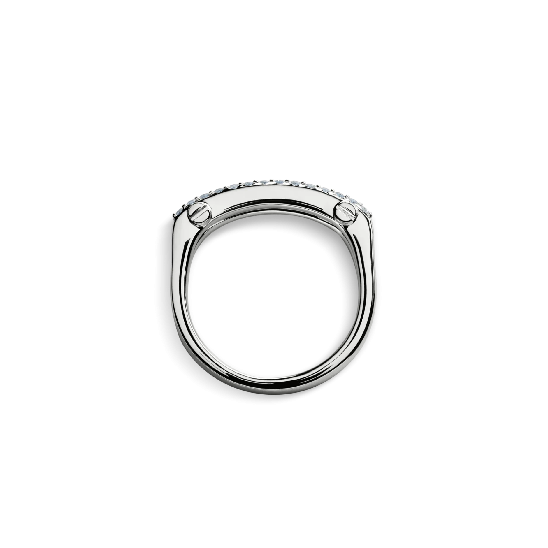 Sale Shinola Diamond Pave Rivet Double Row Ring