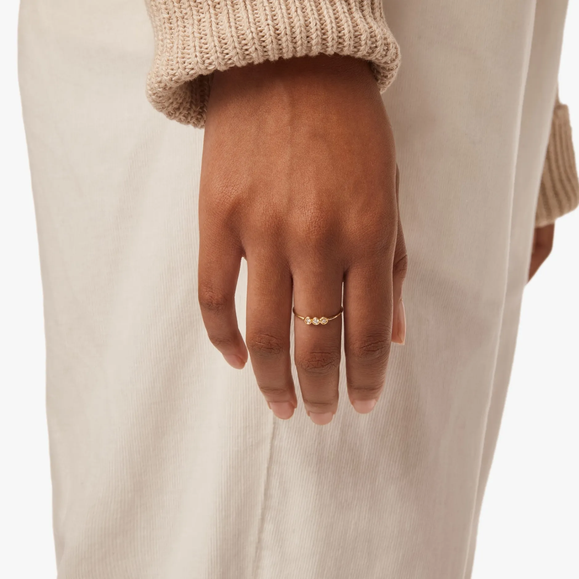 New Shinola 3 Diamond Ring