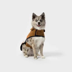 New Shinola Dog Coat Tan Stripe