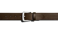 Outlet Shinola 1 1/2" Double Stitch Belt Deep Brown
