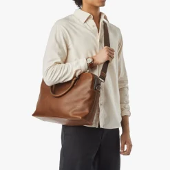 Best Shinola Double Zip Briefcase Medium-Brown