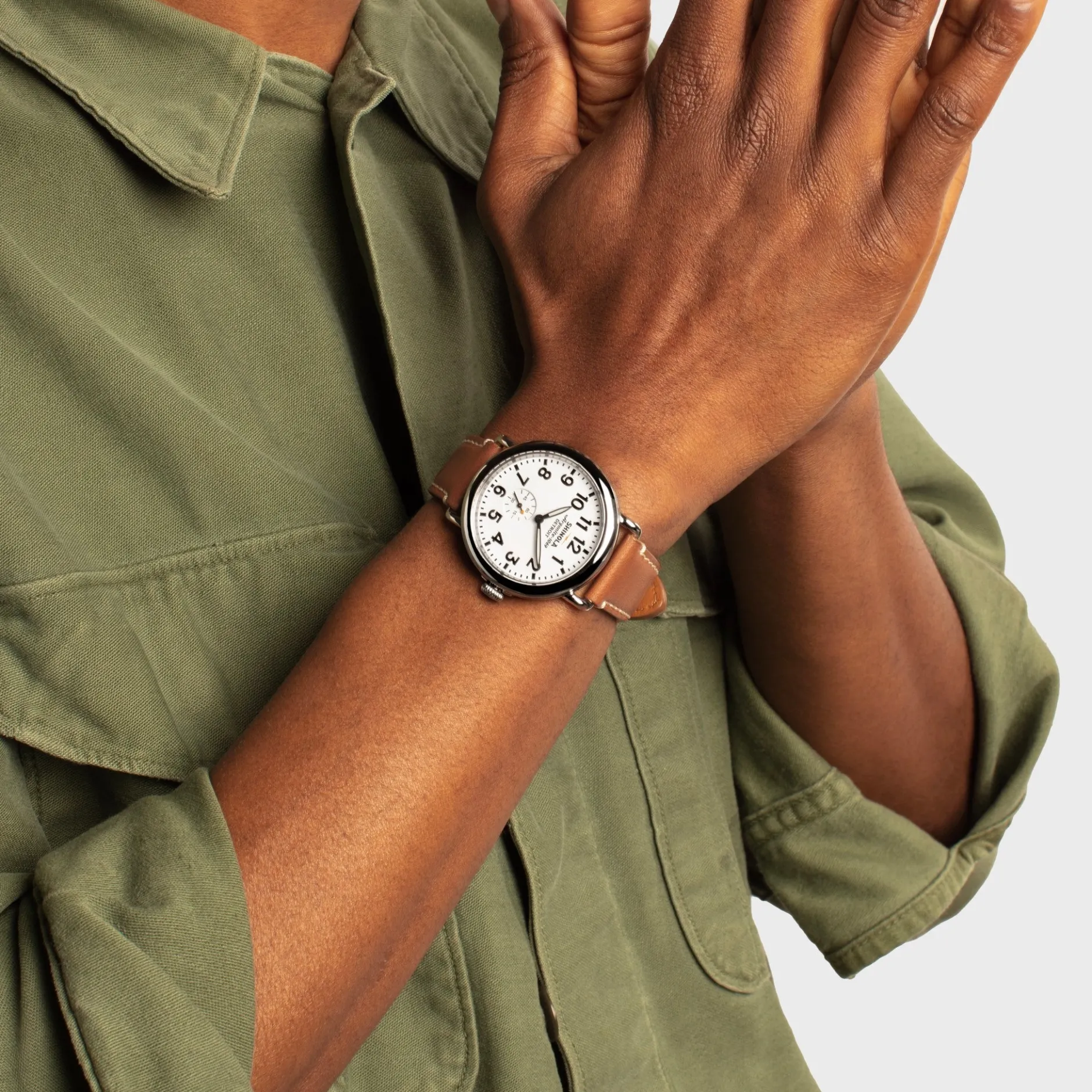 Discount Shinola Engravable Runwell Watch White