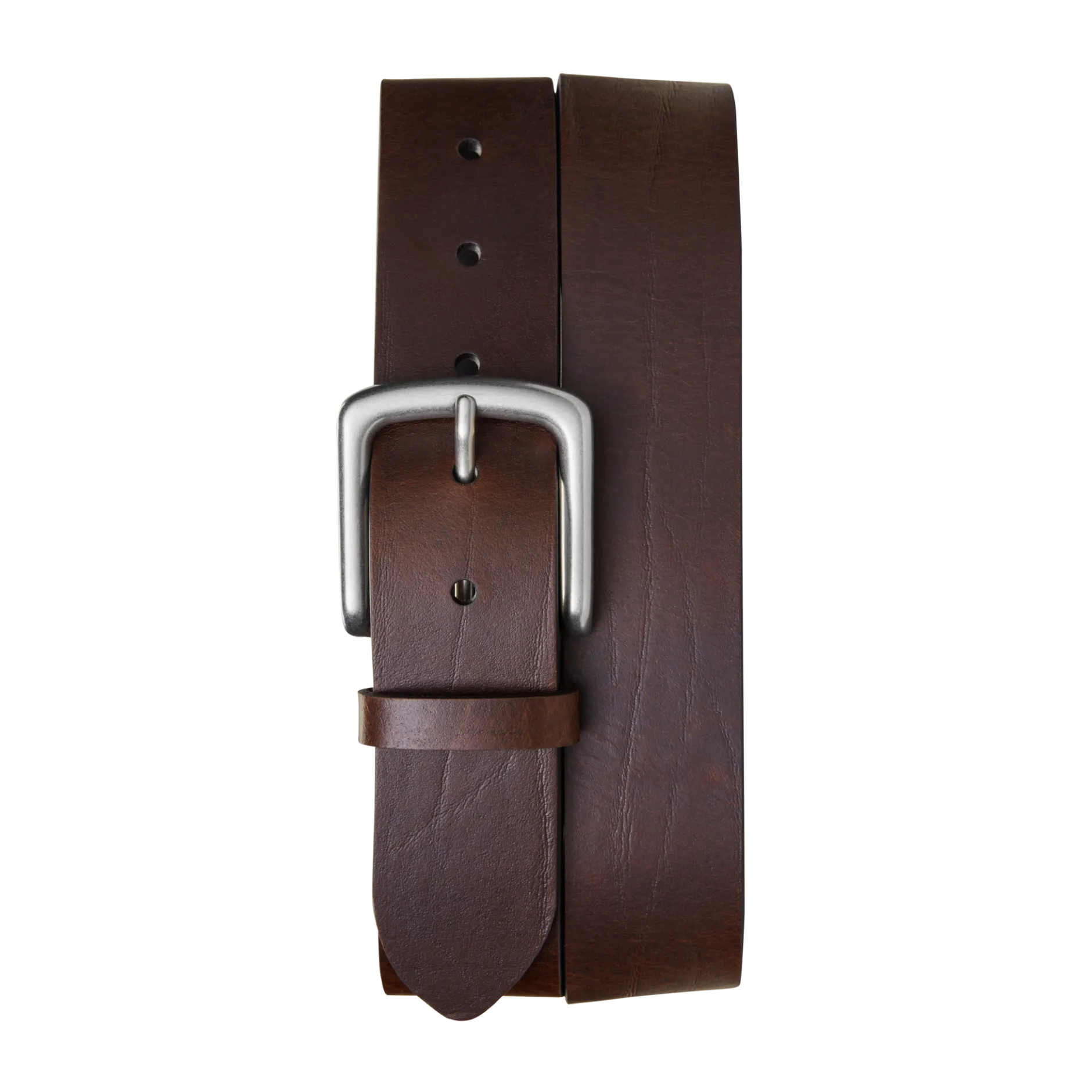 Discount Shinola 1 1/2" Essential Belt Natural Leather Dark Brown