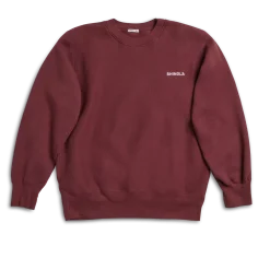 Online Shinola Fleece Logo Sweatshirt Merlot