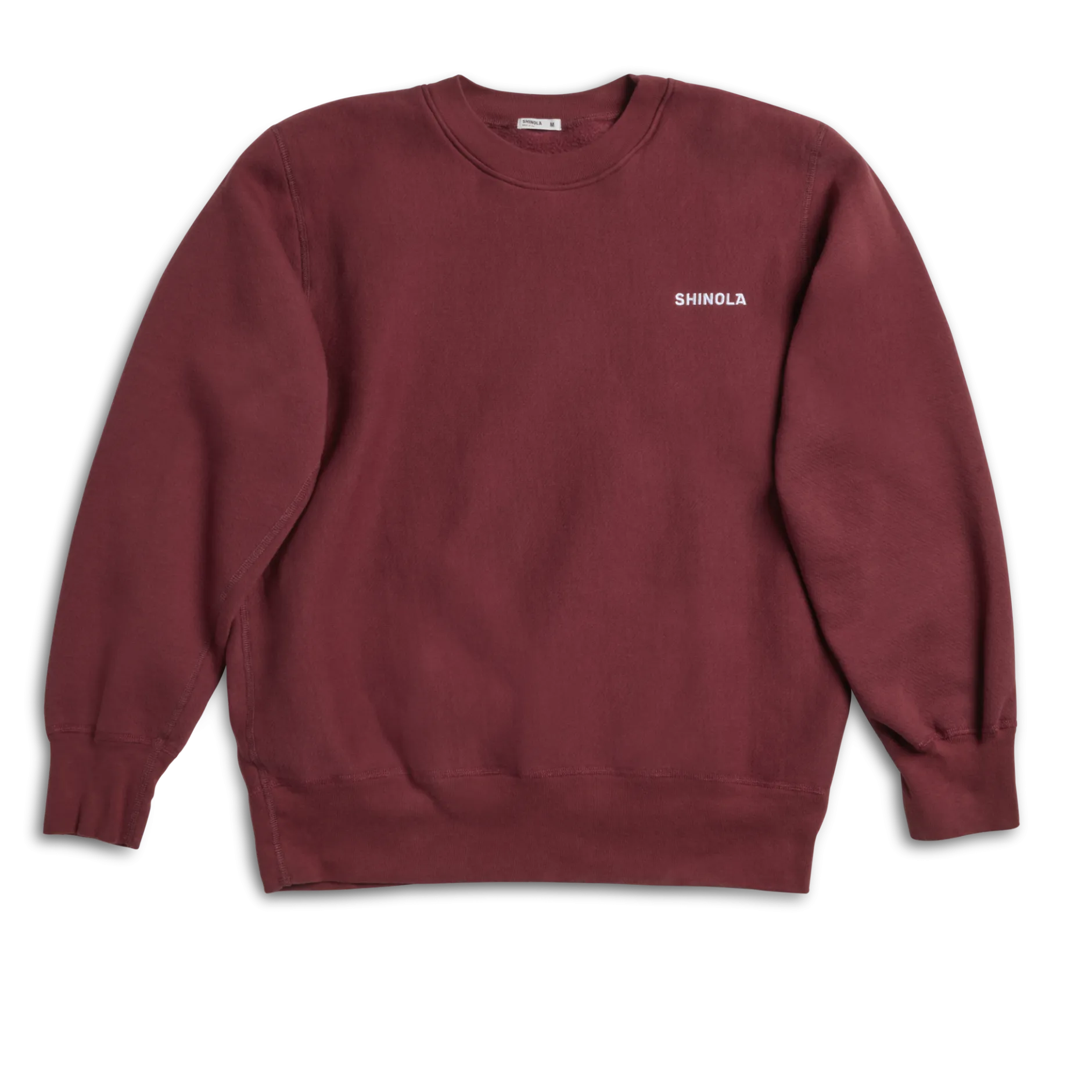 Online Shinola Fleece Logo Sweatshirt Merlot