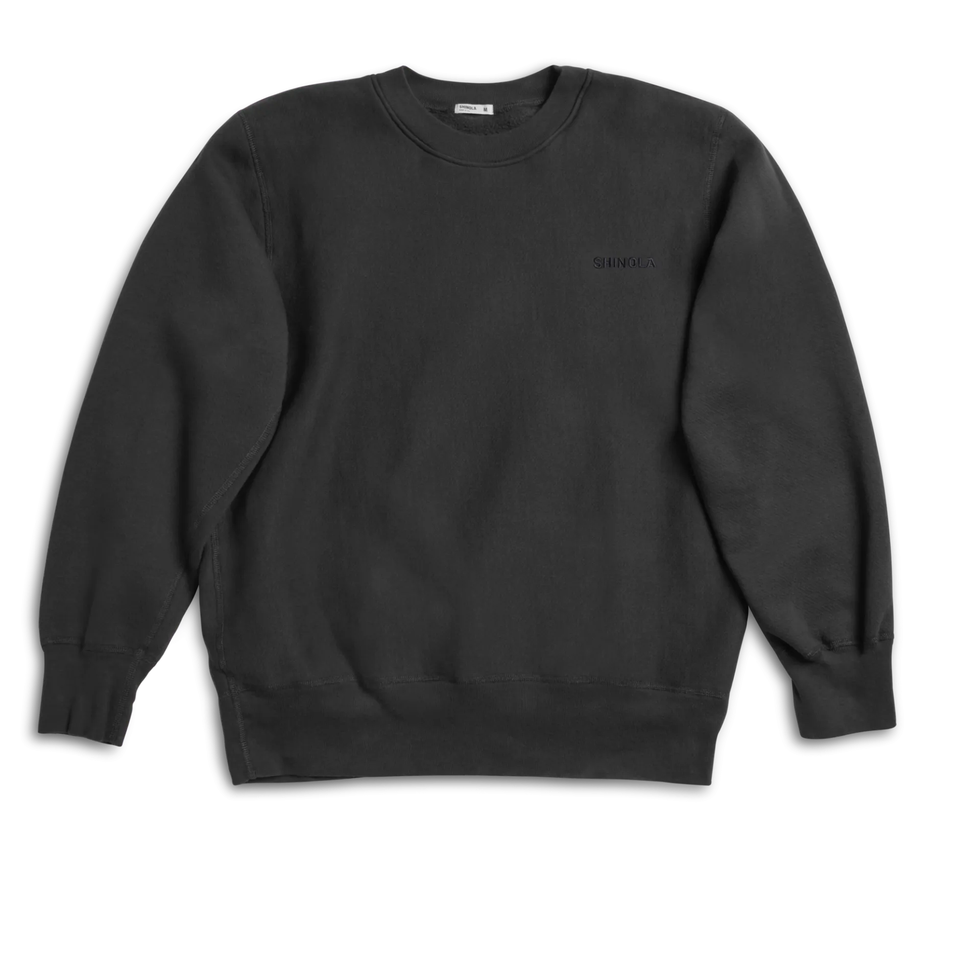 Clearance Shinola Fleece Logo Sweatshirt Vintage Black