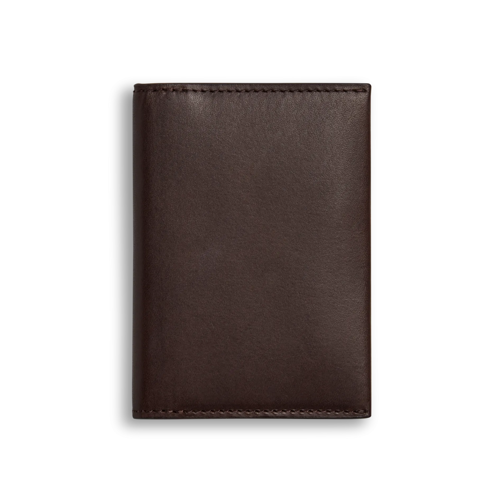 Shinola Folded Card Holder Wallet Dark Brown