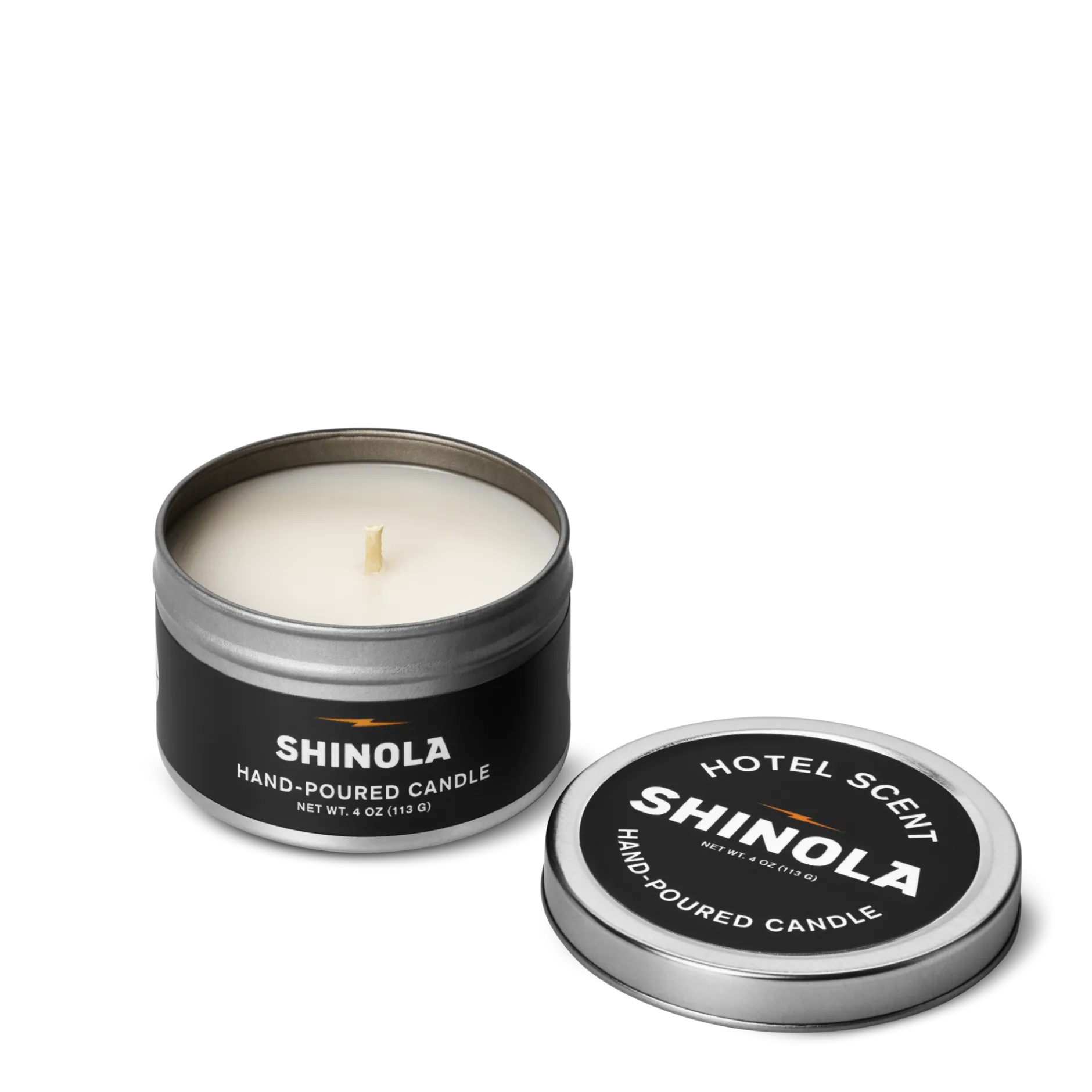 New Shinola Hand Poured 4oz Travel Candle Hotel