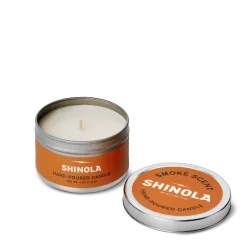 Online Shinola Hand Poured 4oz Travel Candle Smoke