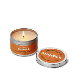 Online Shinola Hand Poured 4oz Travel Candle Smoke