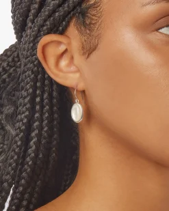 Clearance Shinola Heirloom Drop Earrings Mother of Pearl