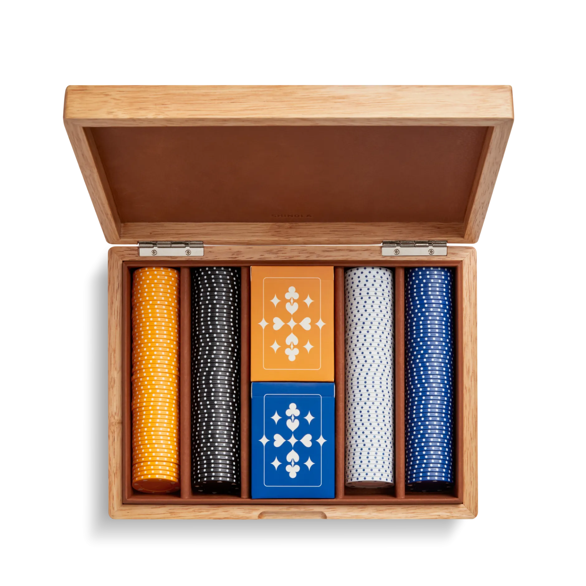 Sale Shinola Lacquered Wood Poker Set