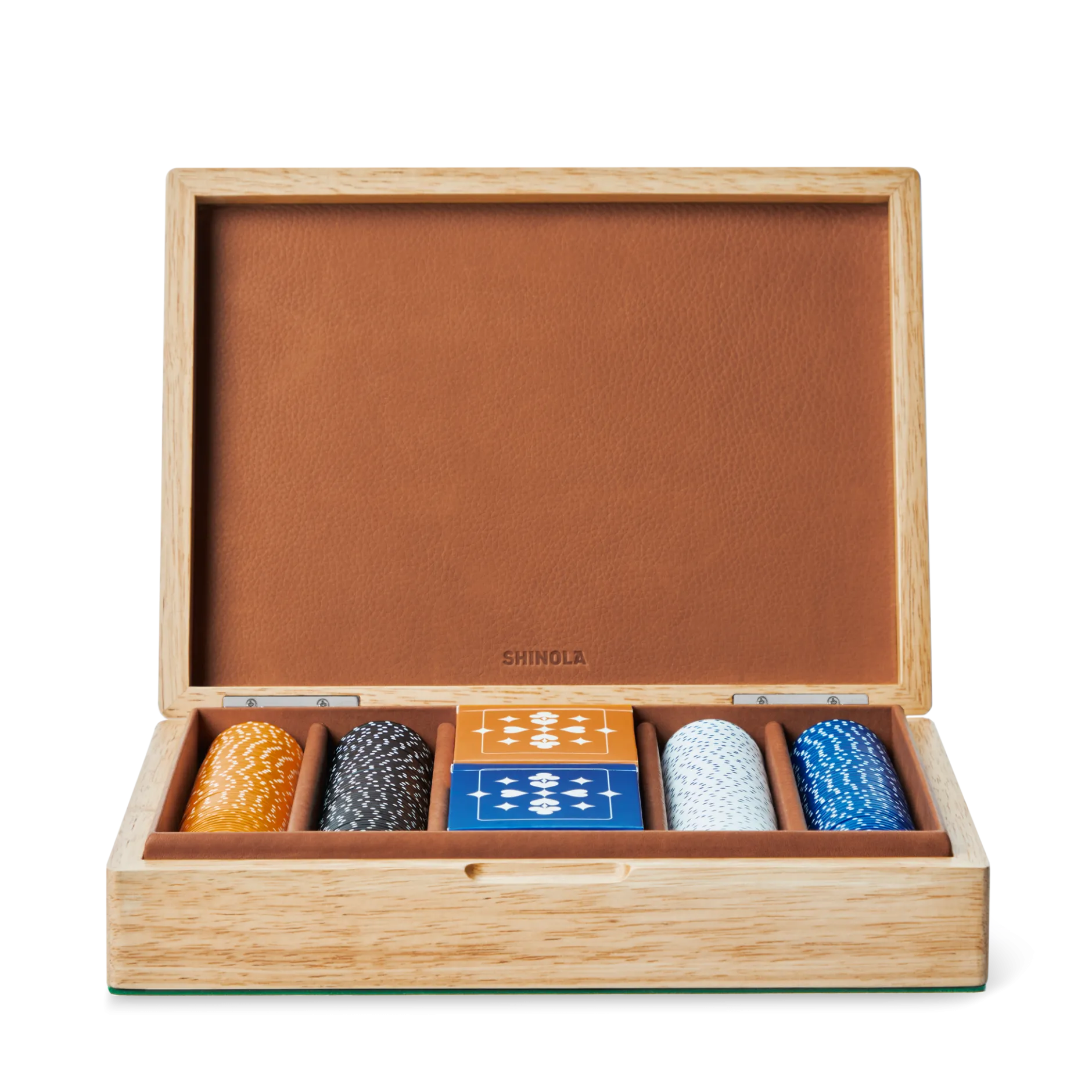 Sale Shinola Lacquered Wood Poker Set