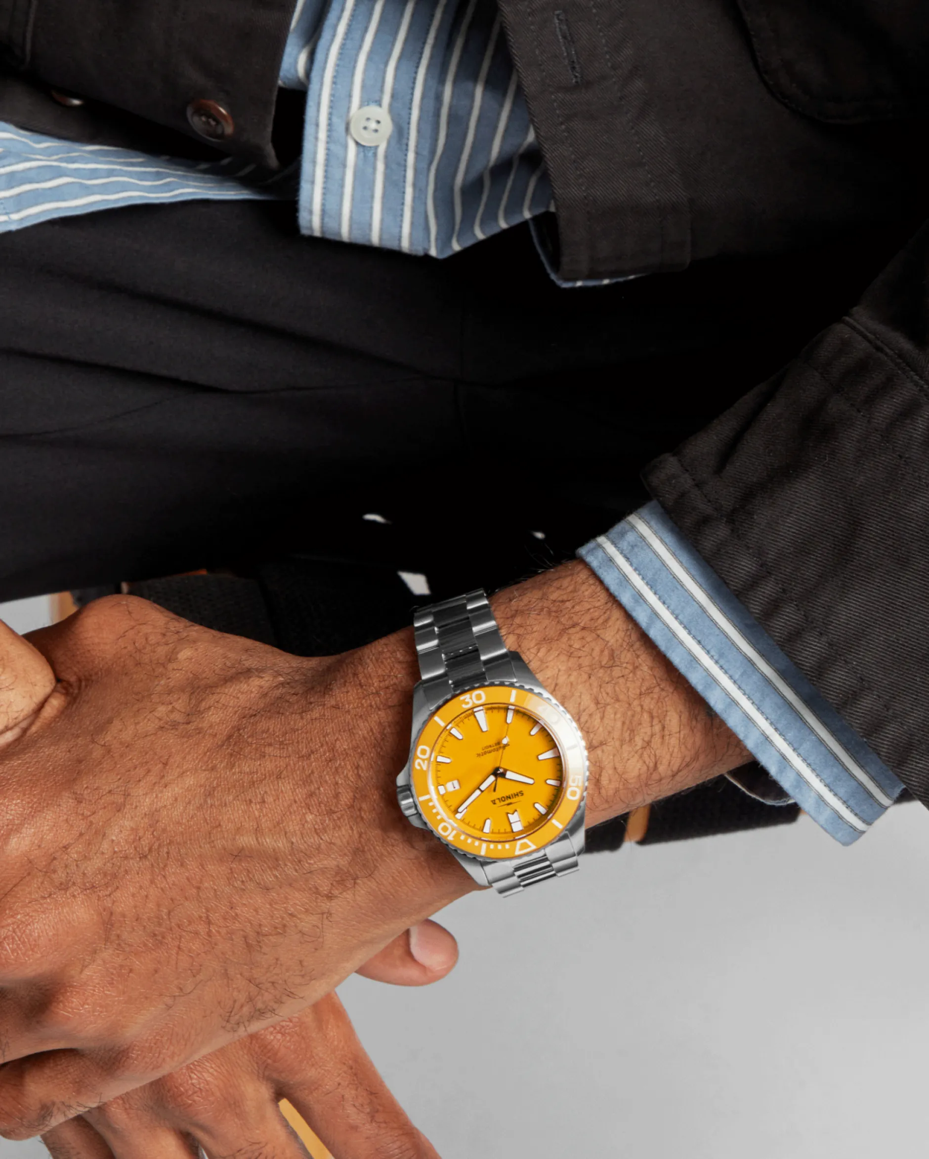 Clearance Shinola Monster Automatic Dive Watch Lake Huron