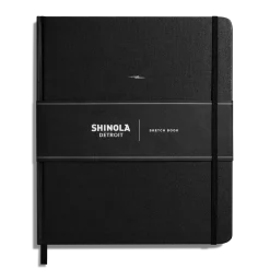New Shinola Large Hard Plain Sketchbook Black