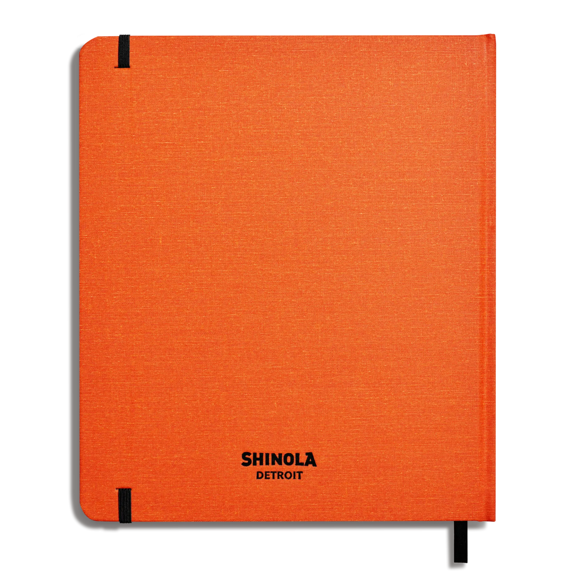 Hot Shinola Large Hard Plain Sketchbook Bold Orange
