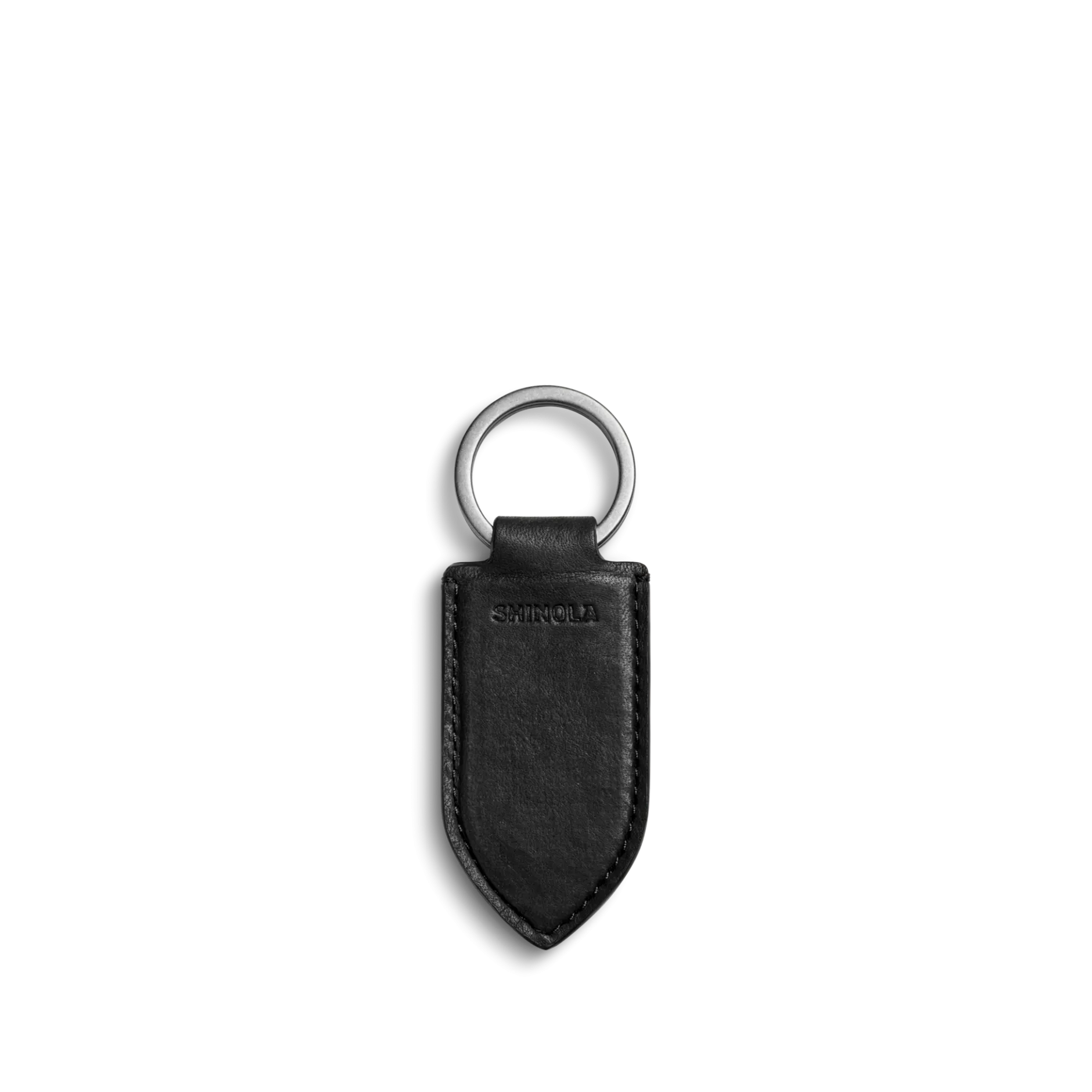 Online Shinola Leather Monogram Key Fob Black