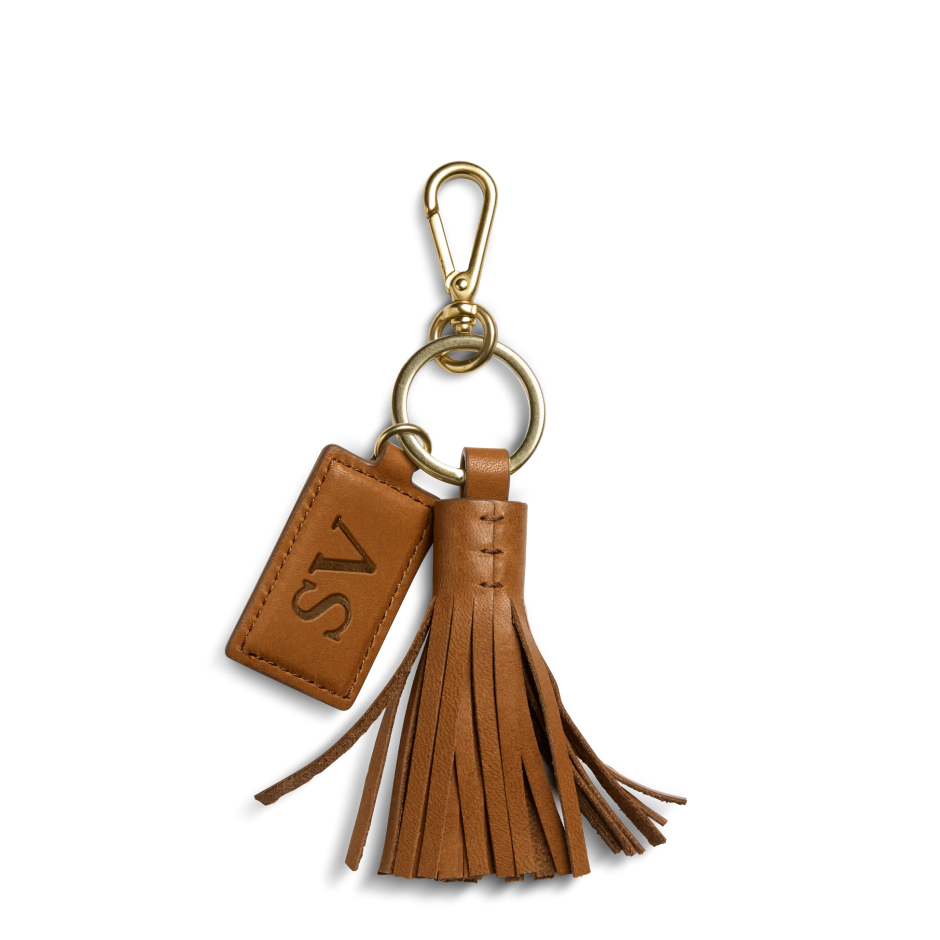 Discount Shinola Leather Tassel Keychain Tan