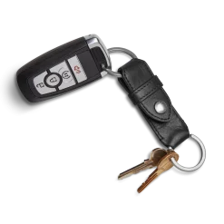 Best Shinola Leather Valet Key Fob Black