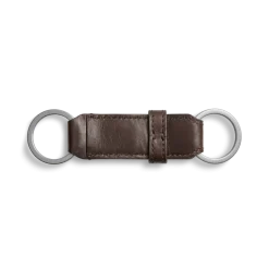 Discount Shinola Leather Valet Key Fob Dark Brown
