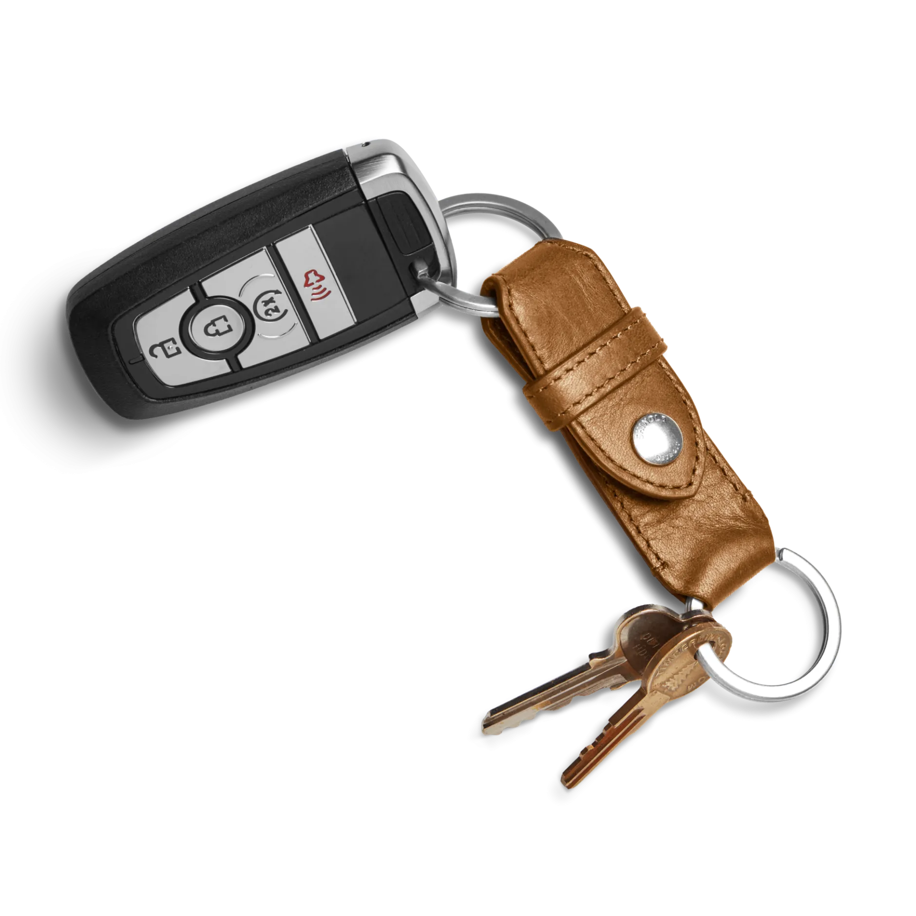 Discount Shinola Leather Valet Key Fob Tan/Tan