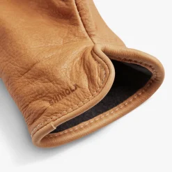 Shinola Lined Leather Gloves Tan