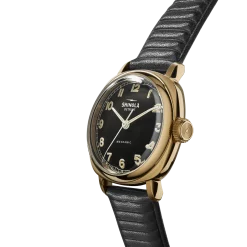 Sale Shinola Mechanic Watch Black/Gold